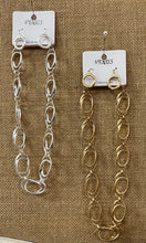 Load image into Gallery viewer, Circle Chain Necklace with Matching Earrings in Gold and Silver
