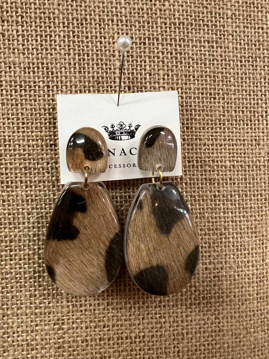 Animal Print Dangle Drop Earrings