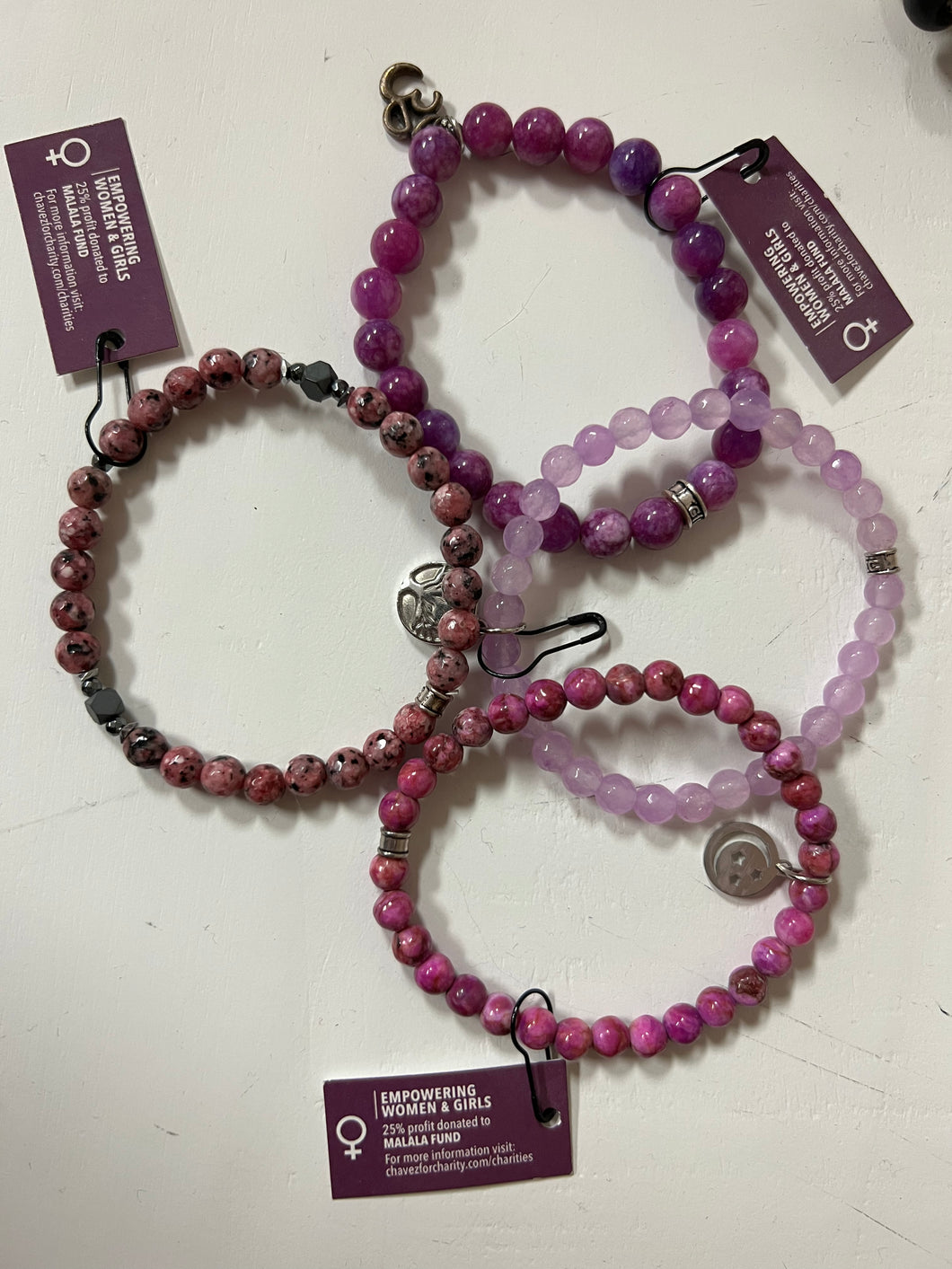 Chavez for Charity - Empowering Women & Girls Purple Bracelet