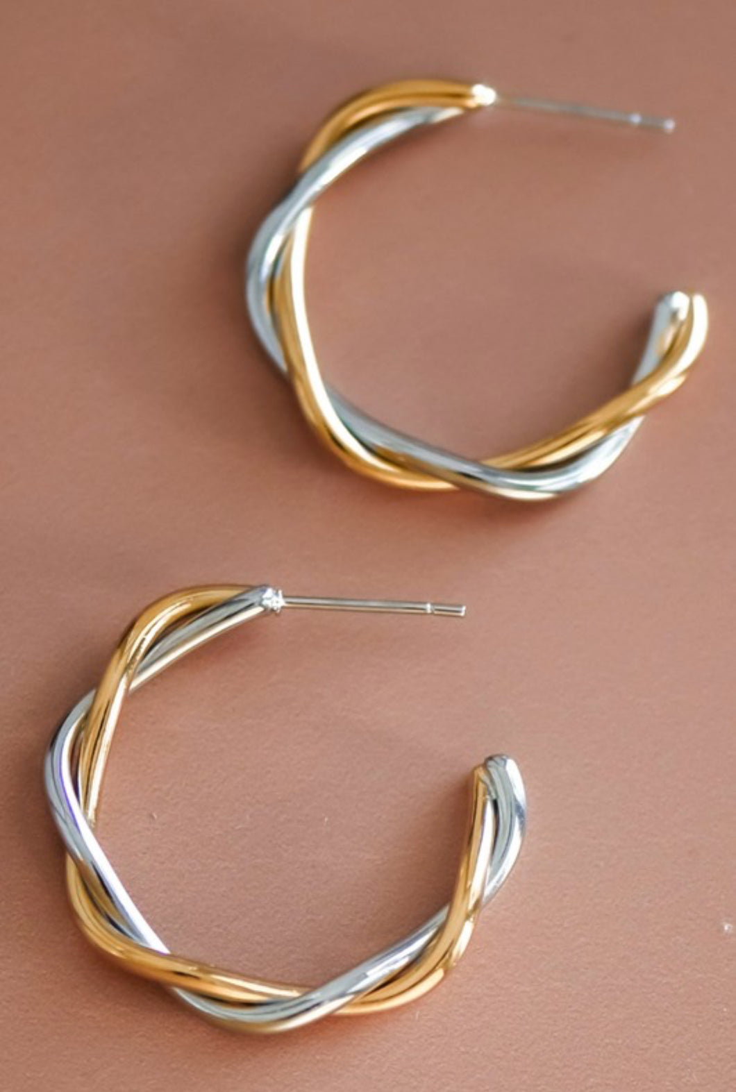 Two Tone Stainless Steel Hoops