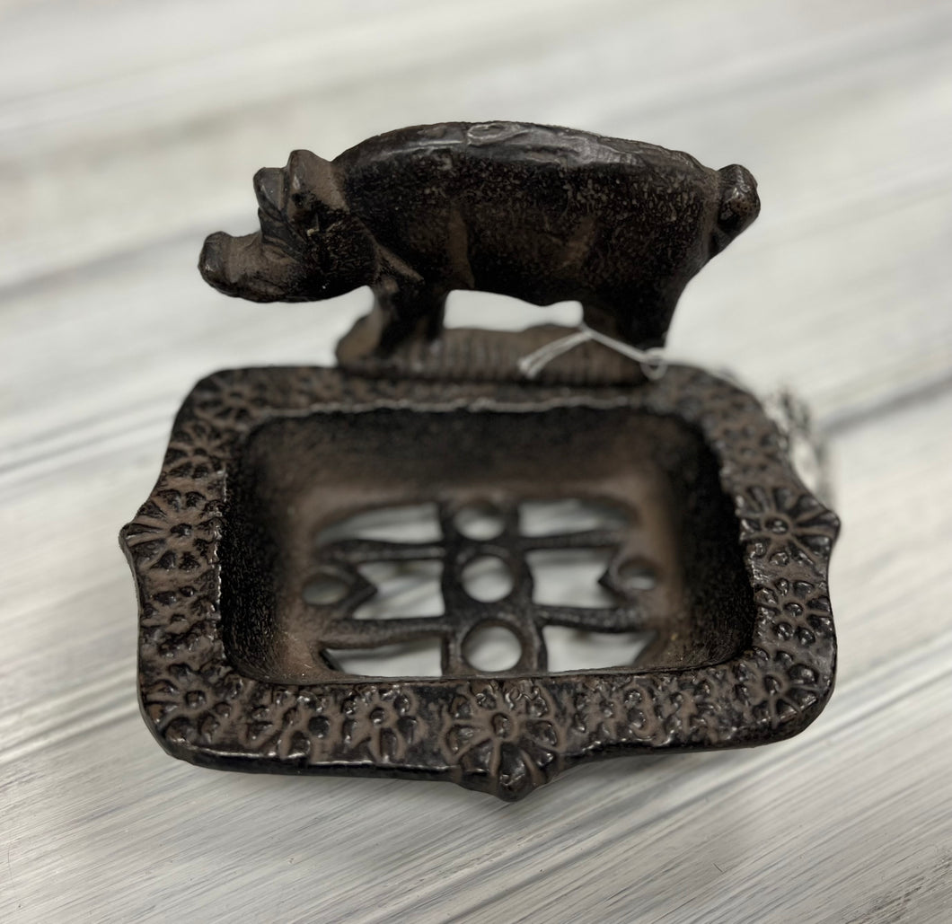 Cast Iron Soap Dish - Pig or Chicken
