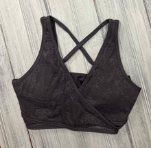 Load image into Gallery viewer, Mono B Floral Lace Mesh Cross-back Sports Bra
