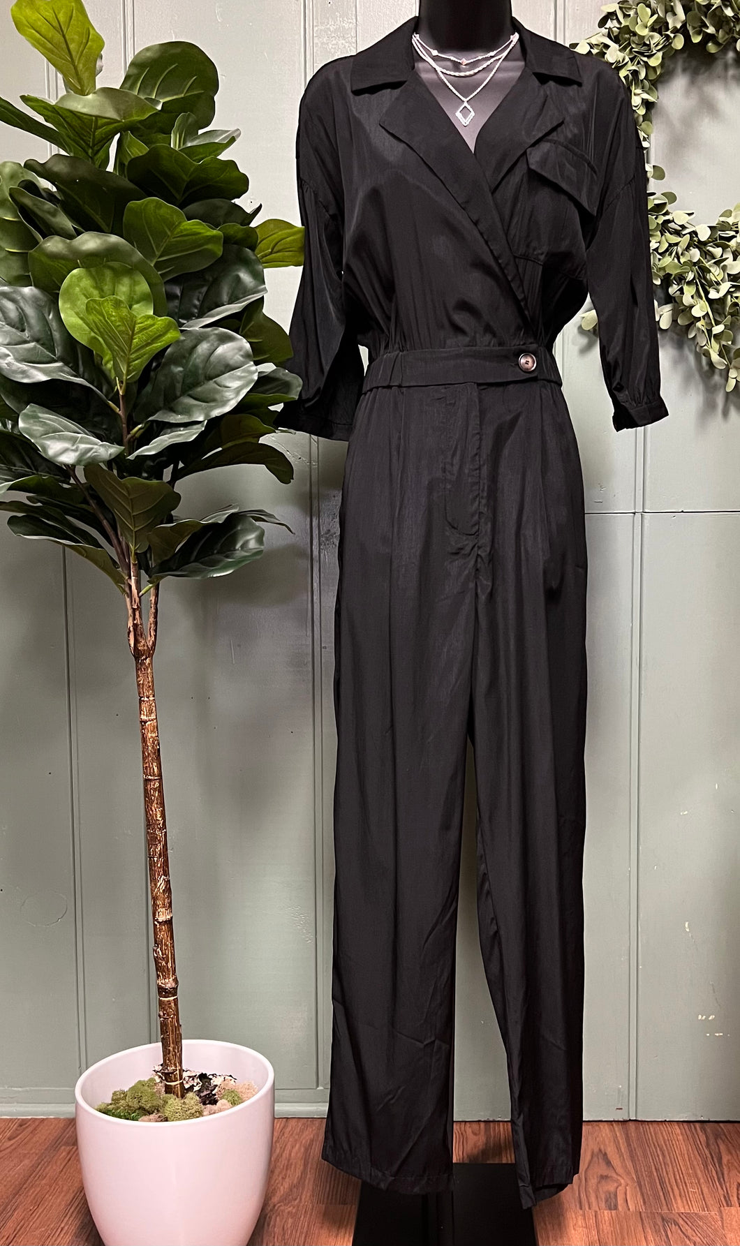 Bluivy Notch Collar Jumpsuit